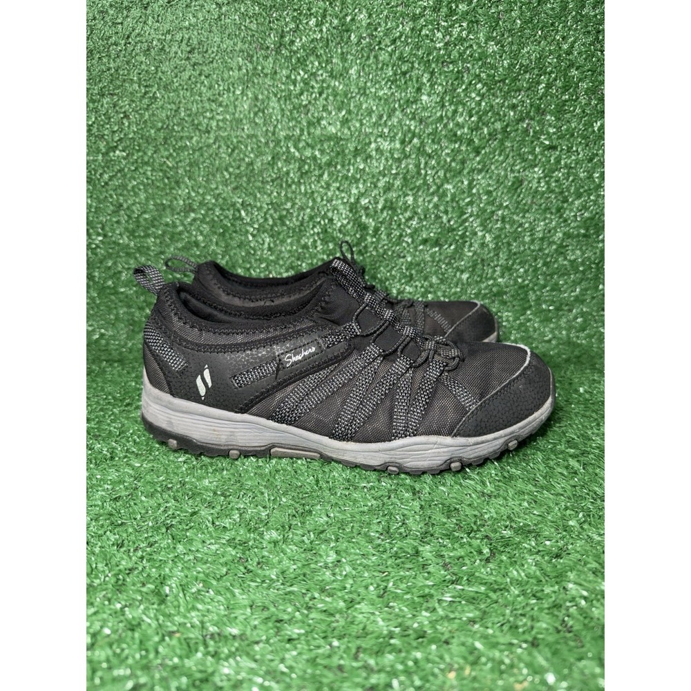 Skechers Seager Hiker Topanga Womens Size 7 Black Slip On Shoes Comfort Sneakers